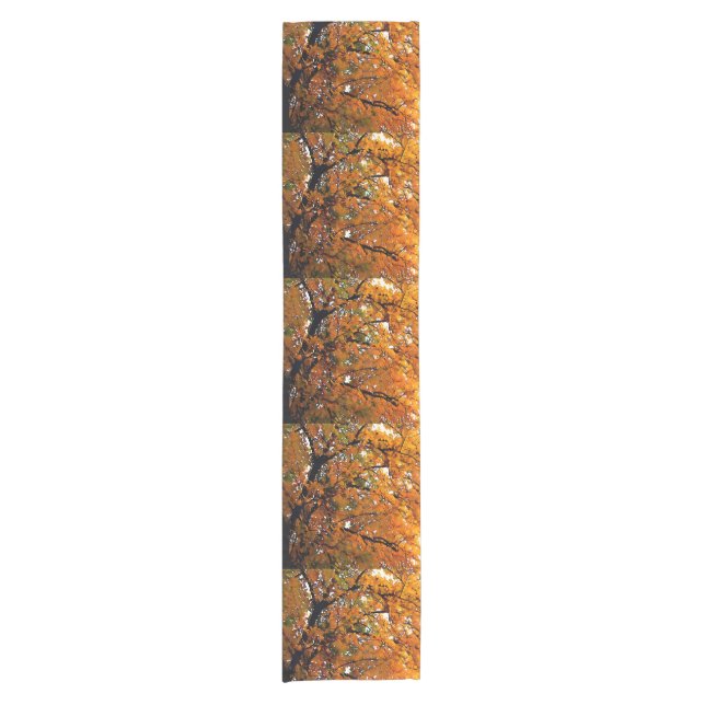 Amber Leaves of Fall Short Table Runner (Front)