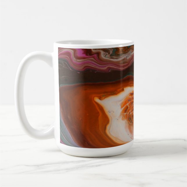 Amber & Magenta Geode Fluid Mug (Left)