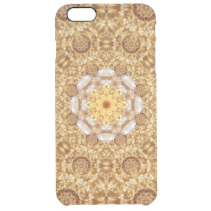 Amber Mandala Clear iPhone 6 Plus Case