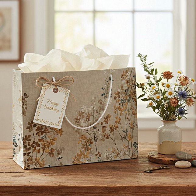 Amber meadow floral large gift bag (Creator Uploaded)