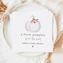 AMBER Modern Rustic Little Pumpkin Baby Shower