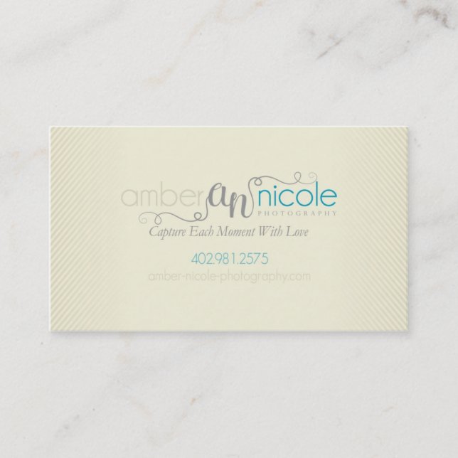 Amber Nicole Photography | Custom Business Card (Front)