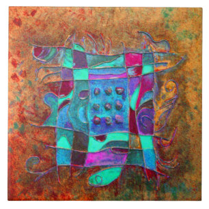 ”Amber Opening” by Paul Buică Ceramic Tile