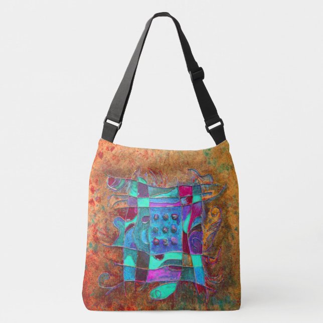 ”Amber Opening” by Paul Buică Crossbody Bag (Front)
