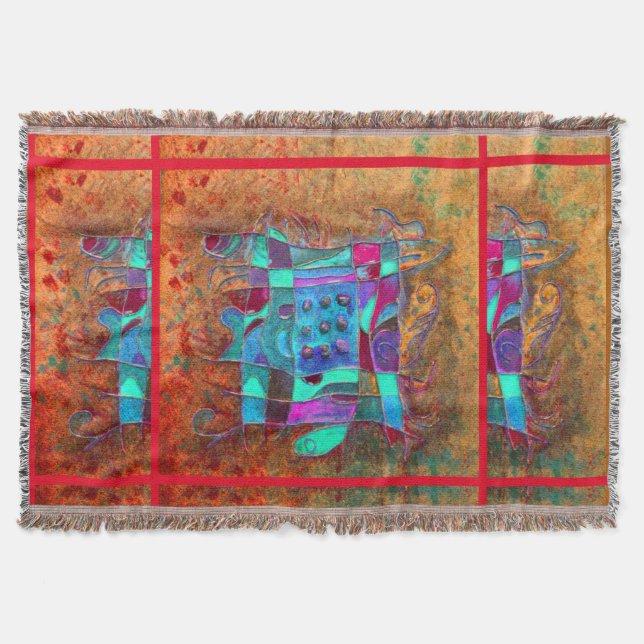 ”Amber Opening” by Paul Buică Throw Blanket (Front)