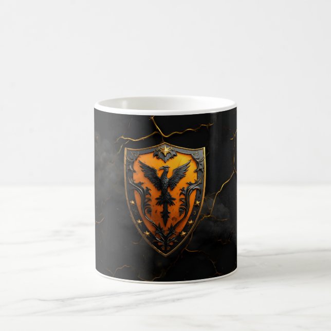 Amber Phoenix Firebird Legendary   Coffee Mug (Center)