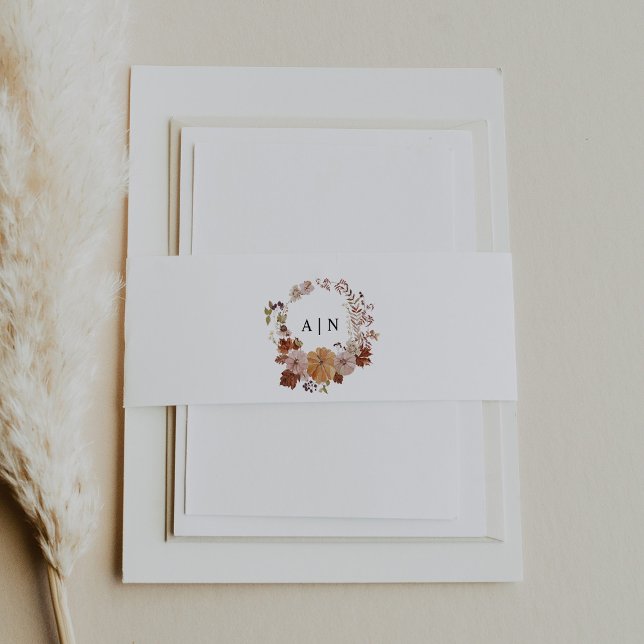 AMBER Rustic Fall Pumpkin Belly Band Template (Creator Uploaded)