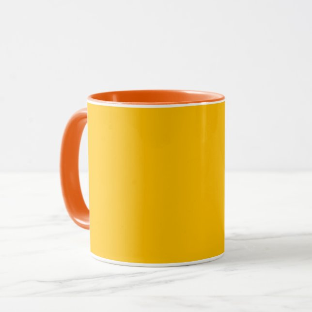 Amber	 (solid color)  mug (Front Left)