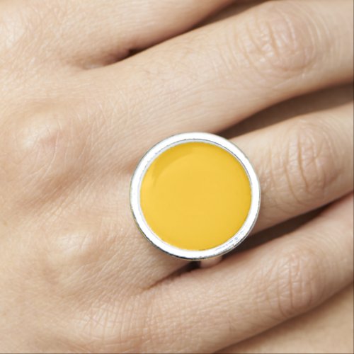 Amber	 solid color  ring