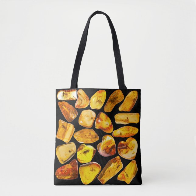 Amber stone inclusions tote bag (Front)