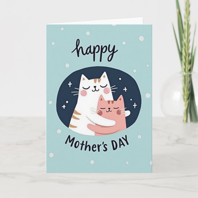 Amber Stripes Mothers Day Card (Front)