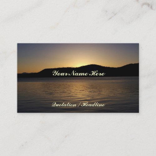 Amber Sunset Business Cards