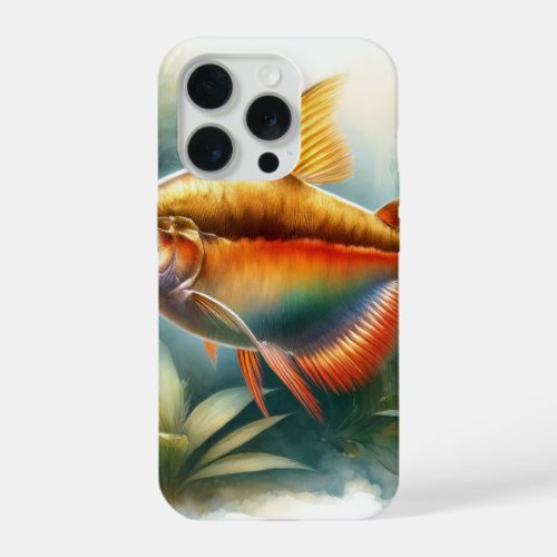 Amber Tetra in Serene Waters AREF553 _ Watercolor iPhone 15 Pro Case