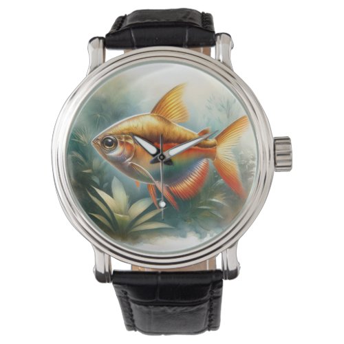 Amber Tetra in Serene Waters AREF553 _ Watercolor Watch