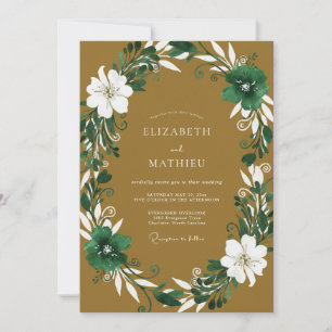 Amber Vine Wedding Invitation