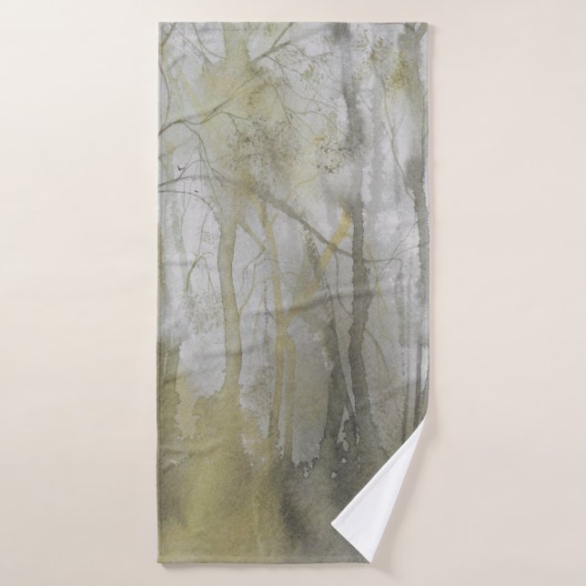 Amber Wilds Watercolor Abstract Print Bath Towel Set (Bath Towel)