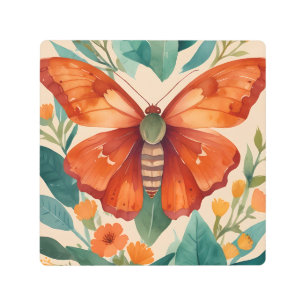 Amber Wings Metal Print