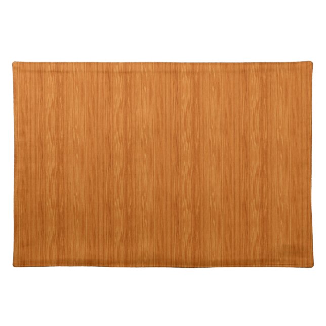 Amber Wood Grain Cloth Placemat (Front)