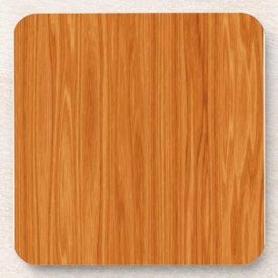 Amber Wood Grain Drink Coaster