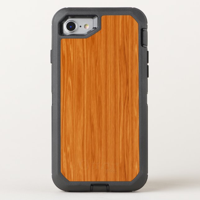 Amber Wood Grain Otterbox iPhone Case (Back)