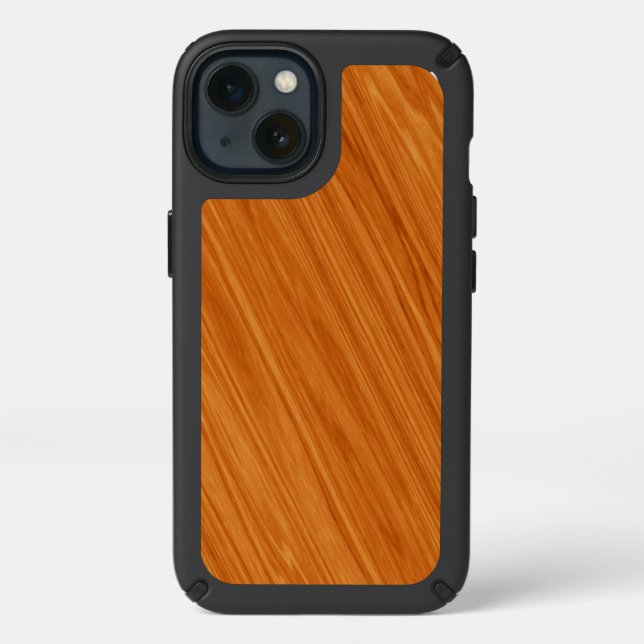 Amber Wood Grain Pattern Speck iPhone 13 Case (Front)