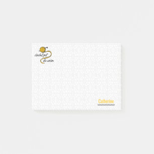 Amber Yellow Crochet Fast, Die Warm Post-it Notes