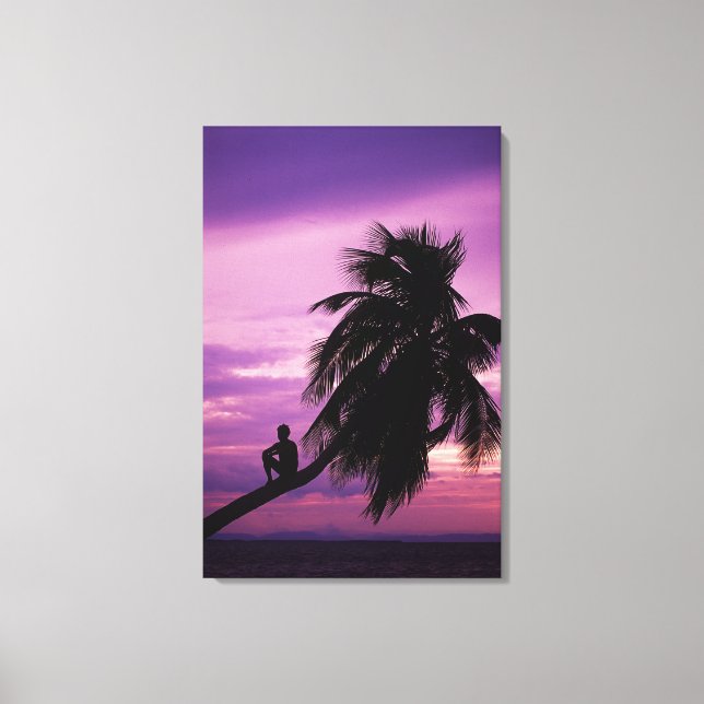 Ambergris Caye, Belize, Central America. Canvas Print (Front)