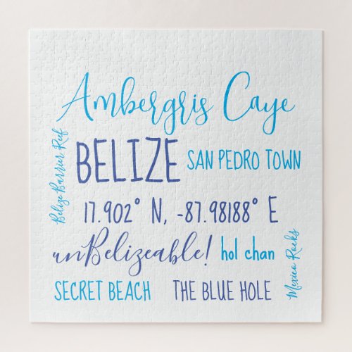 Ambergris Caye Belize  Jigsaw Puzzle