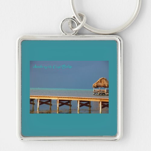 Ambergris Caye Belize Keychain