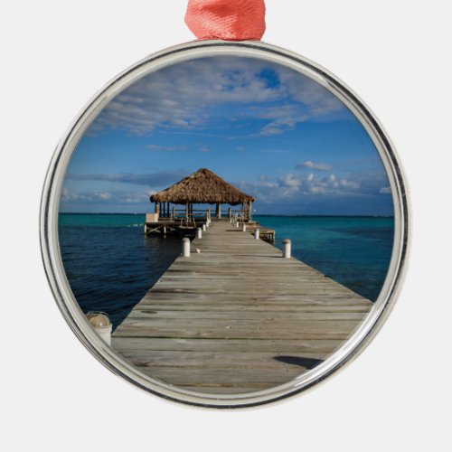 Ambergris Caye Belize Metal Ornament