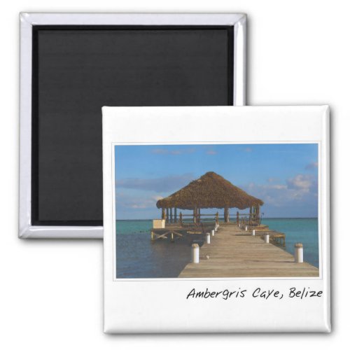 Ambergris Caye Belize Travel Destination Magnet