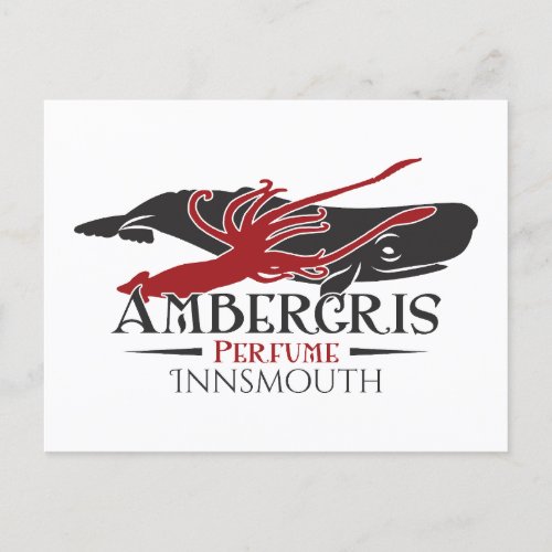 Ambergris Sperm Whale Perfume Innsmouth Postcard