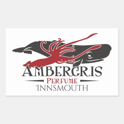 Ambergris Sperm Whale Perfume Innsmouth Rectangular Sticker