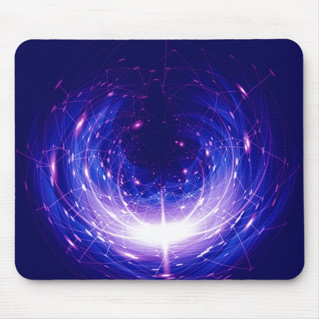 Amberlight Cold Blue Polar Flare Mouse Pad (Front)