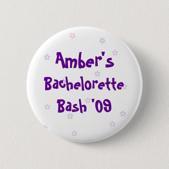 Amber's Bachelorette Bash Button (Front)