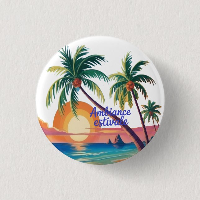 Ambiance Estivale Button (Front)