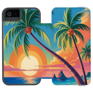Ambiance Estivale iPhone SE/5/5s Wallet Case