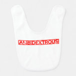 Ambidextrous Stamp Baby Bib