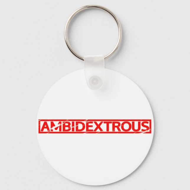 Ambidextrous Stamp Keychain (Front)
