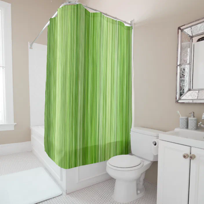 Key Lime Shower Curtain, Chartreuse Green Shower Curtain
