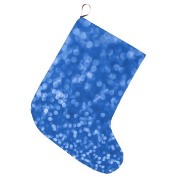 Ambient 4  Blue Designer Home Decor Art Large Christmas Stocking by Lonestardesigns2020 at Zazzle