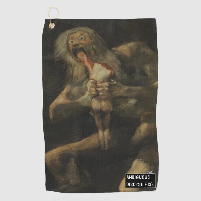 Ambiguous Disc Golf Disc Bag Towel (Front)