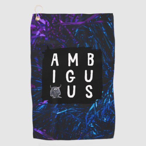 Ambiguous Disc Golf Disc Towel