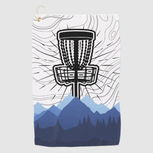 Ambiguous Disc Golf Minimal Mountains Disc Towel