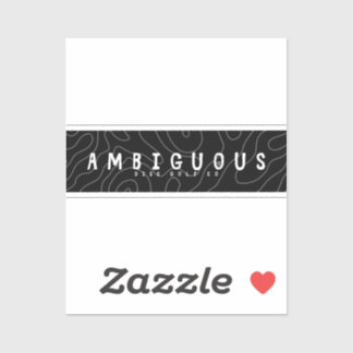 Ambiguous Disc Golf Sticker