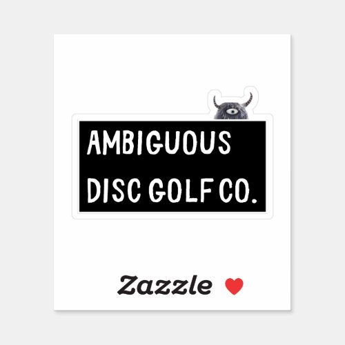 Ambiguous Disc Golf Sticker