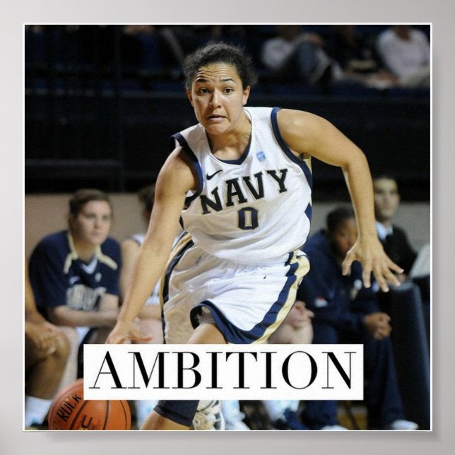 Ambition - Basketball Motivational Poster (Front)