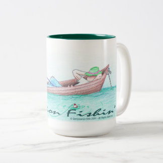 Ambition Fishin' Two-Tone Coffee Mug