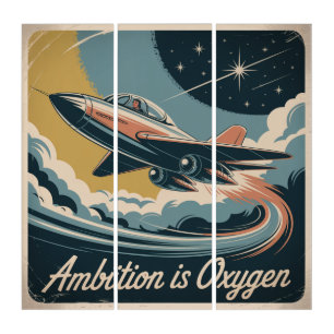 Ambition Is Oxygen Triptych