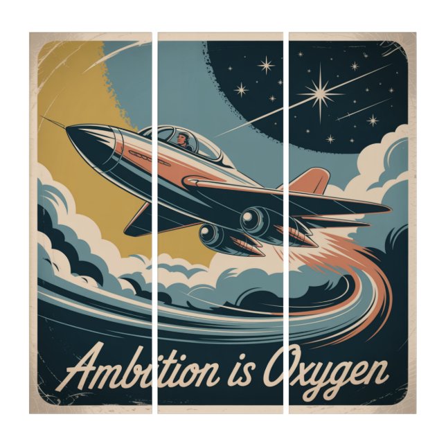 Ambition Is Oxygen Triptych (Front)